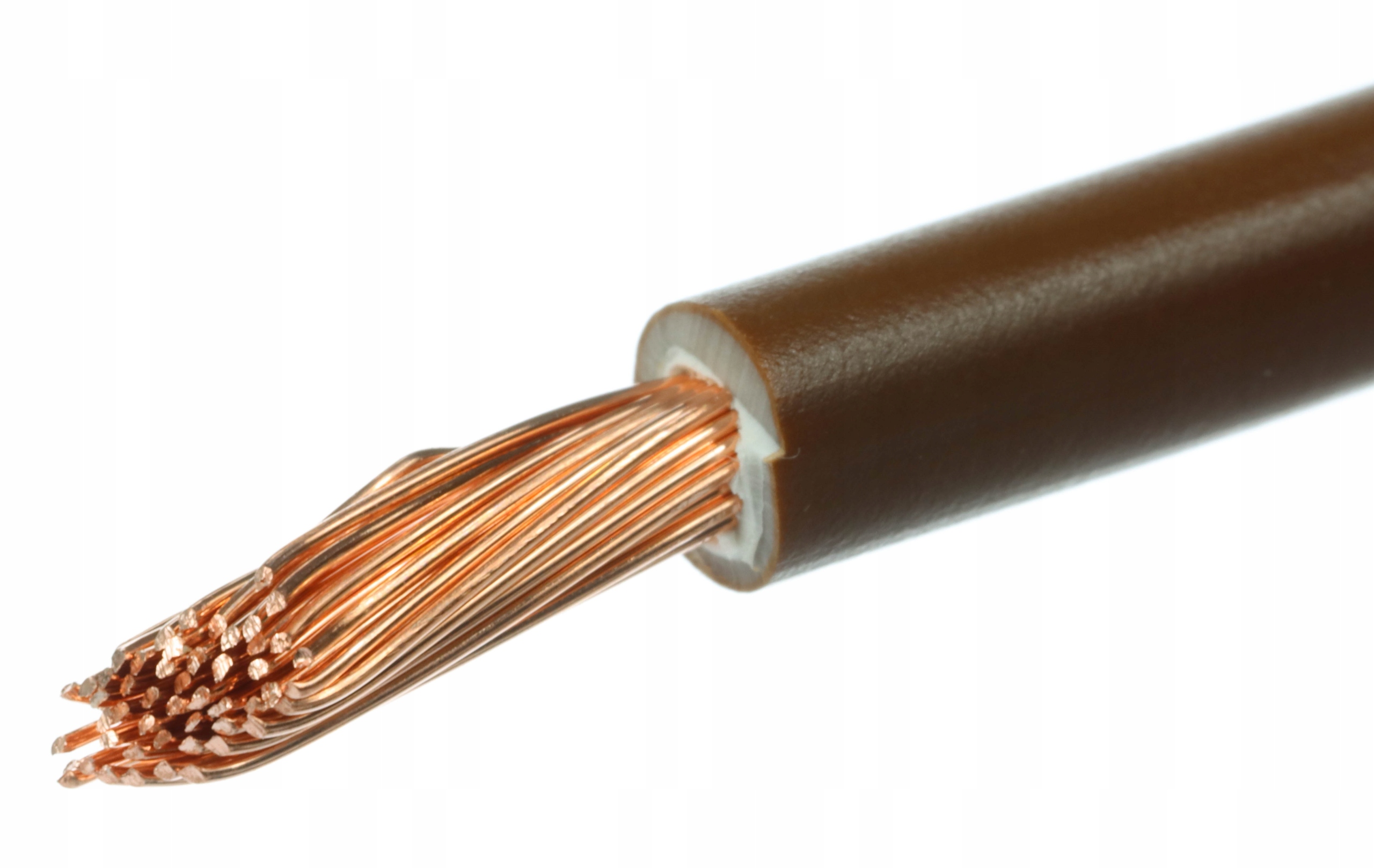 Jednożyłowy przewód linka LgY 1x2,5 brązowy 2,5mm
