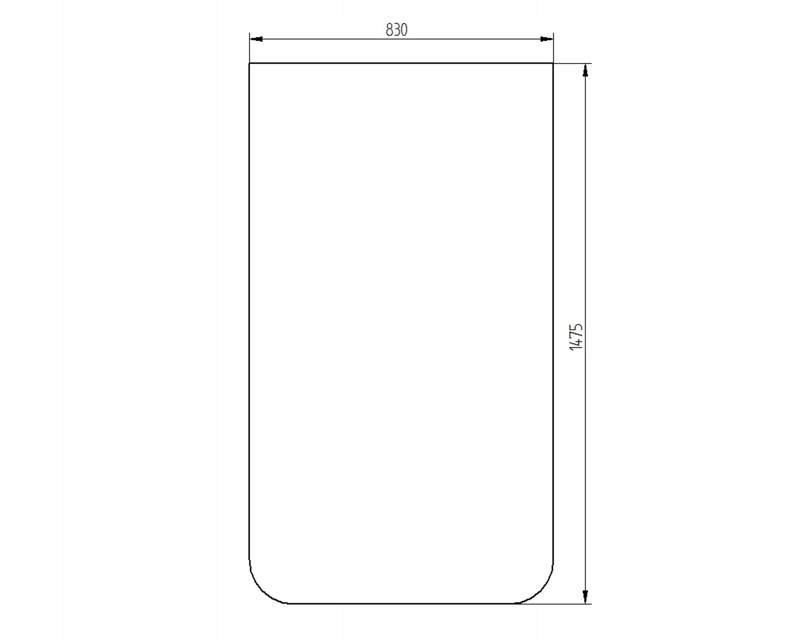 sklo bagr Cat přední celý 167-4064