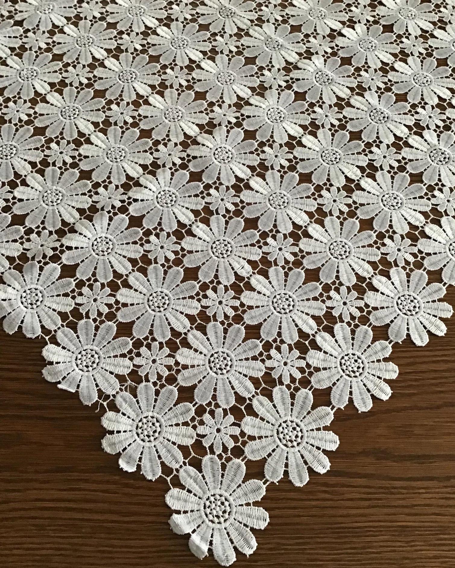 

Obrus Z Gipiury Biały Cały Koronkowy 150 x 220 cm