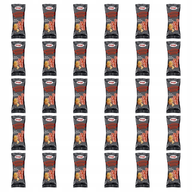 Crasssh Original orzeszki ziemne w skorupce o smaku bekonu 60g Mogyi X30