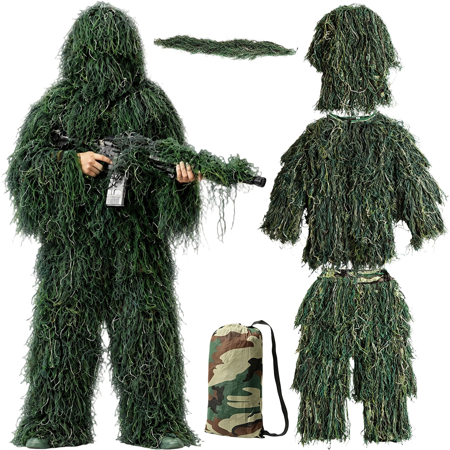 Maskovací oblek Plášť pro lov divoké zvěře, fotografování, paintball, airsoft Ghillie