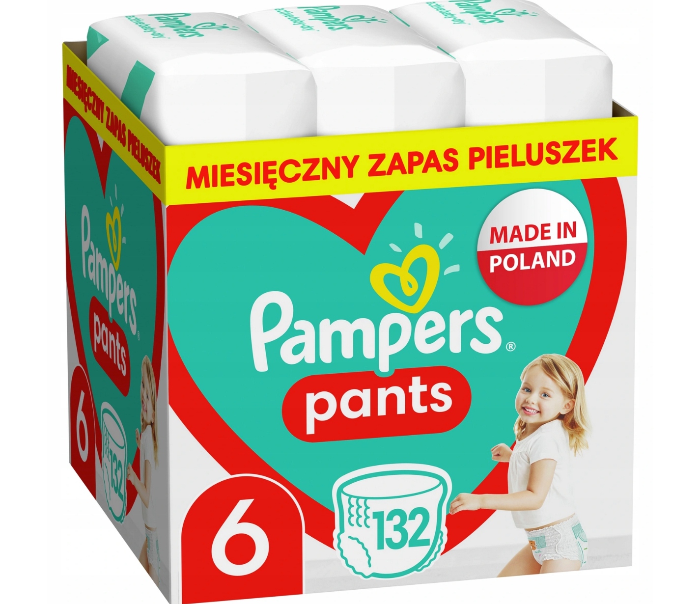 Pampers Pants 6 132 szt. 14-19 kg Pieluchomajtki
