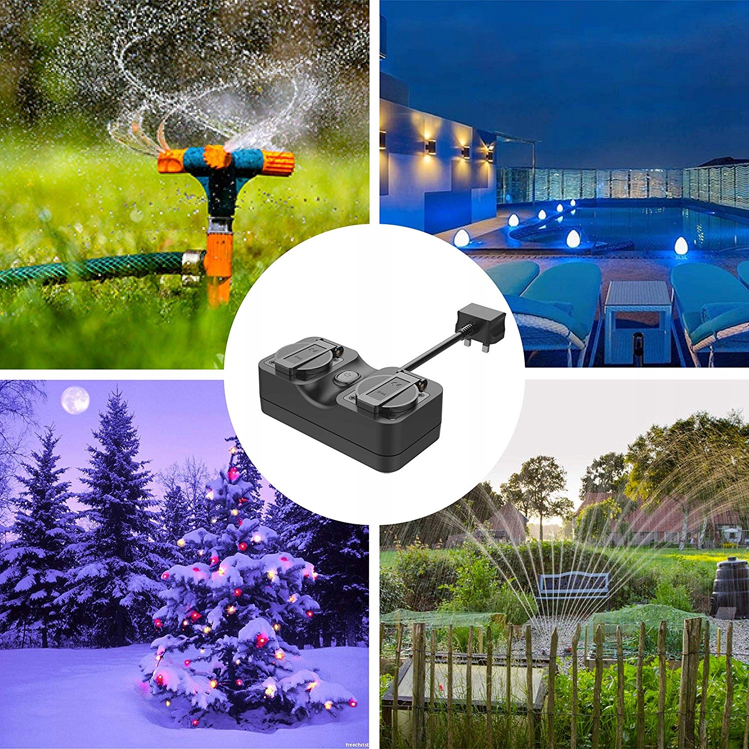 MEROSS INTELIGENTNA LISTWA ZASILAJĄCA WIFI ZEWNĘTRZNA IP44 HOMEKIT GNIAZDKO Marka Meross