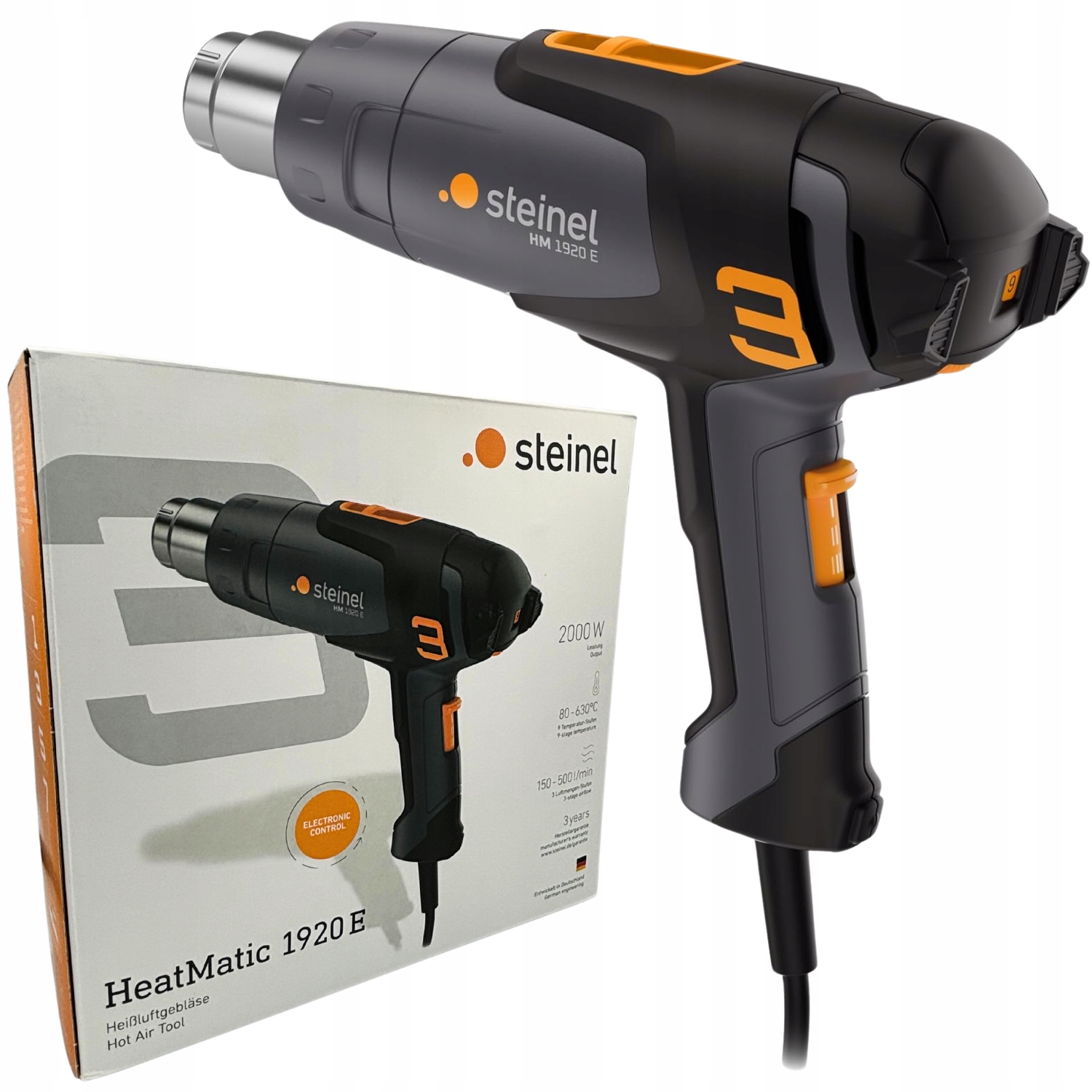 Opalarka Steinel HM1920E Opalarka elektryczna 2000W do plastiku folii farby