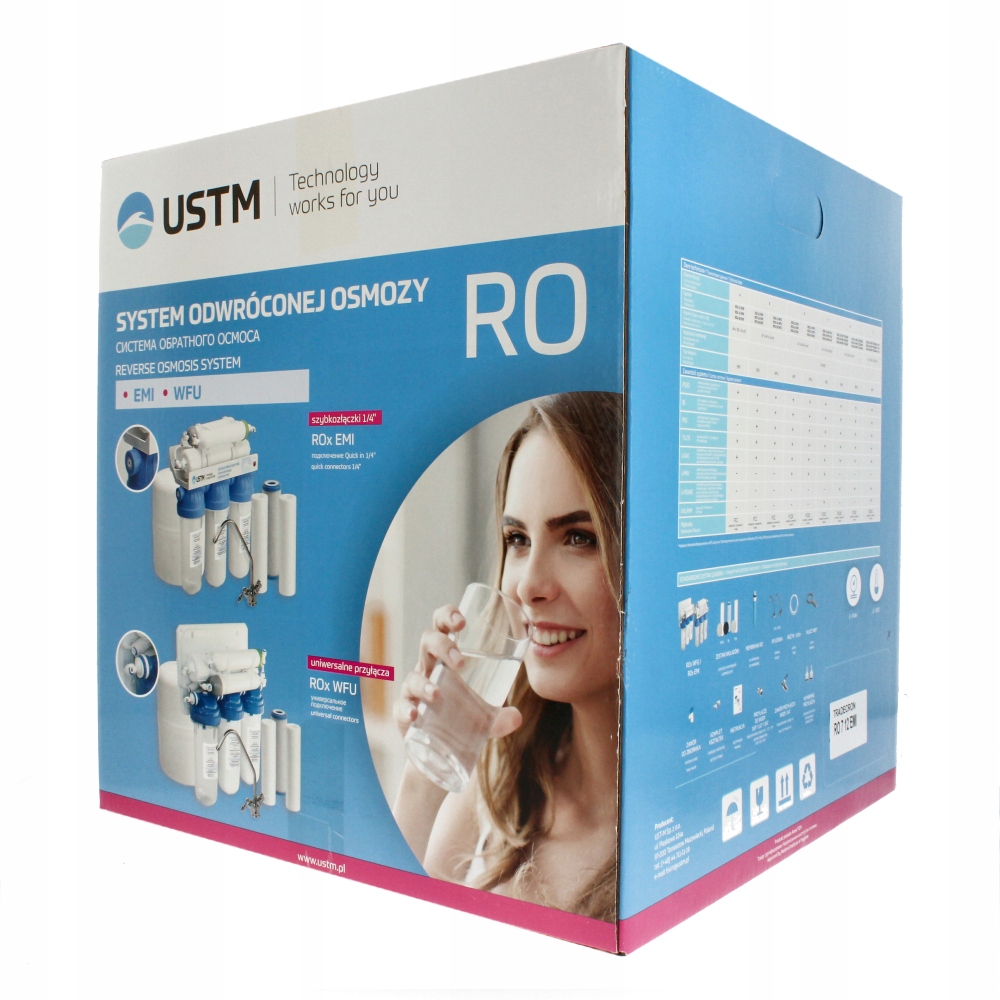 SYSTEM ODWRÓCONEJ OSMOZY Filtry Wody Pitnej pod ZLEW R07 EMI MINERALIZATOR Kod producenta RO 7 EMI