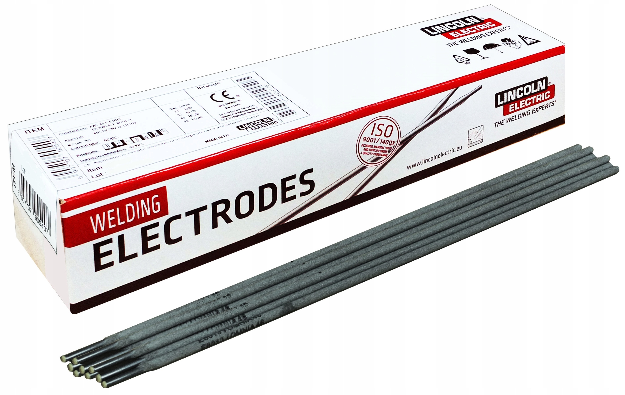 

Elektrody rutylowe Lincoln Pantafix Ø2,5; 2,8kg