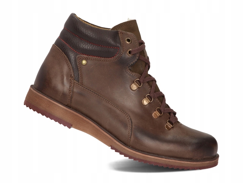 KOZAKI MĘSKIE BUTY ZIMOWE OCIEPLANE 811 BRĄZOWY 43 Marka Komodo