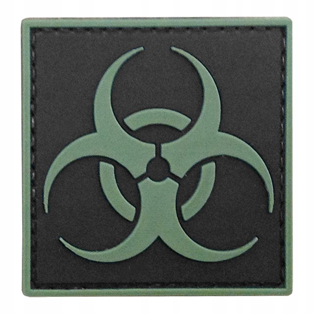 Naszywka 3D Symbol Biohazard Rzep Velcro Gfc