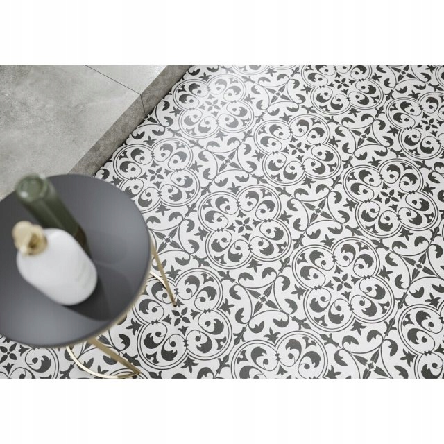 GRES PATCHWORK NAOMI BIAŁO-CZARNY MAT 30X30 GAT.1 Typ gres