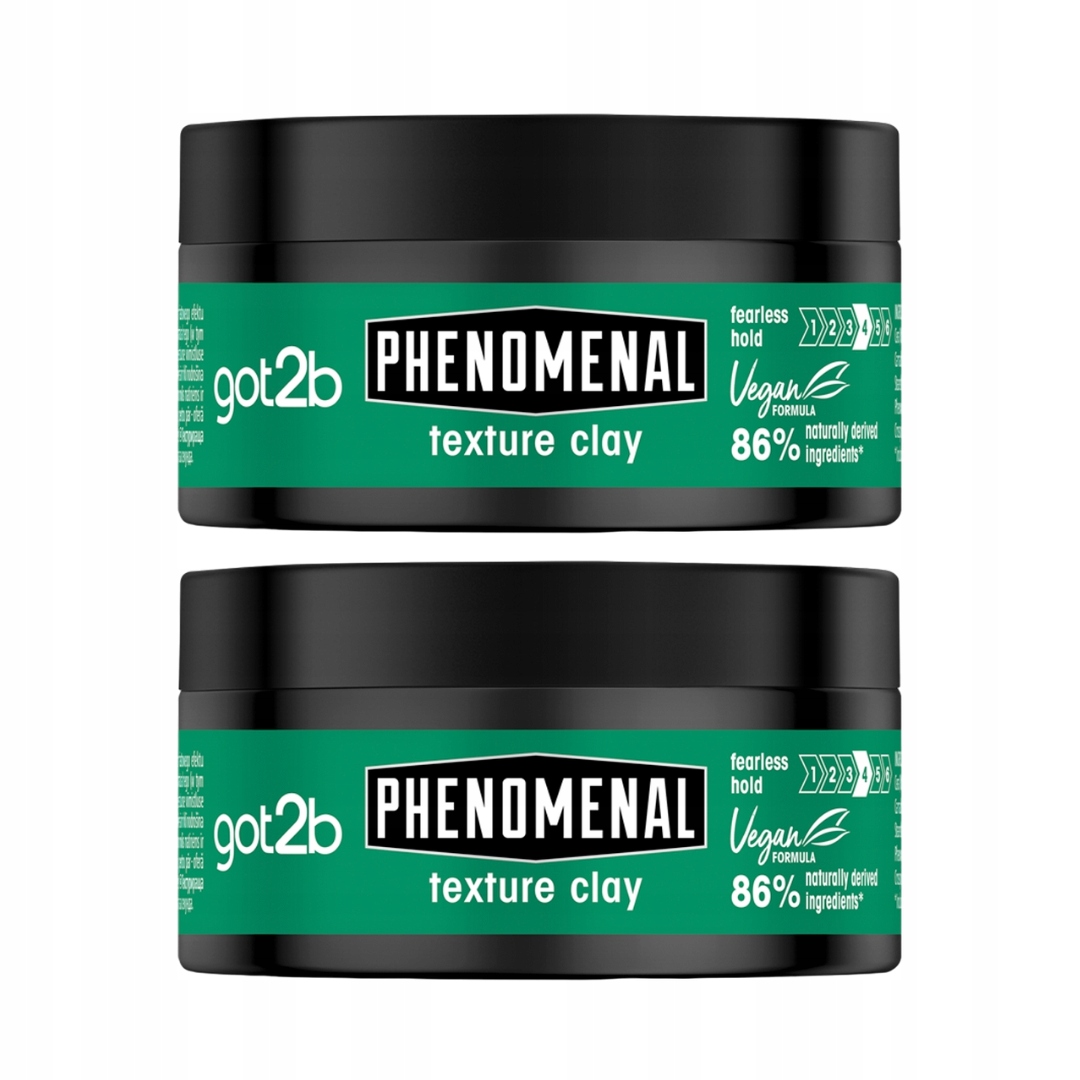 Got2b PhenoMENal Texturizing Clay modelująca glinka do włosów 2x 100ml