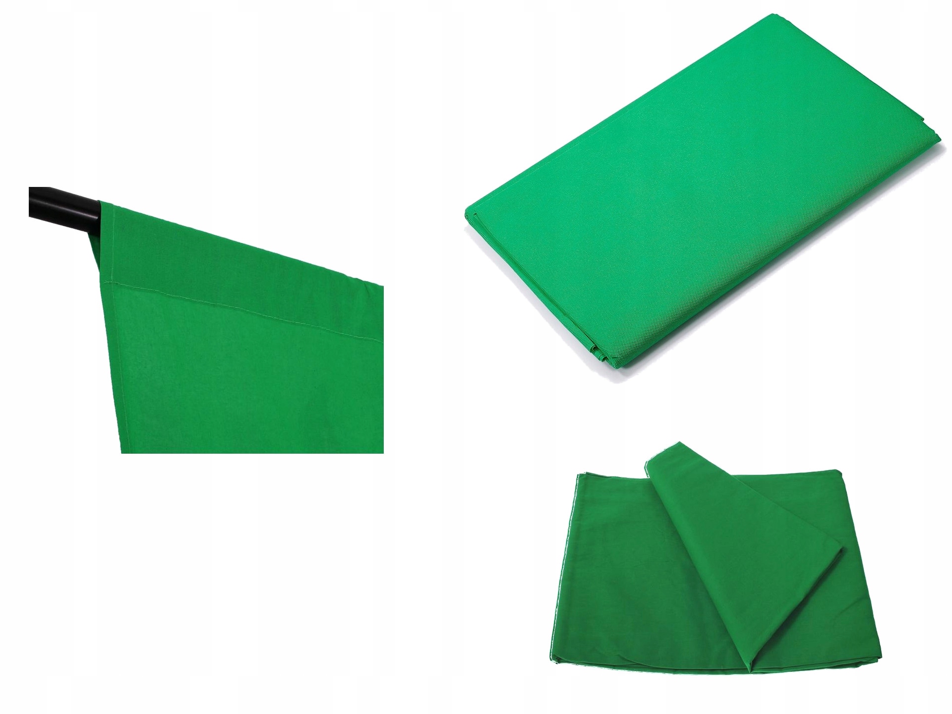 

Tło Foto zielone Green Screen 3x6m Bawełna muslin
