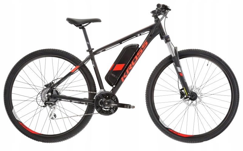 Rower elektryczny górski Kross Hexagon Boost 1.0 L 29'' czarny 250W 36V