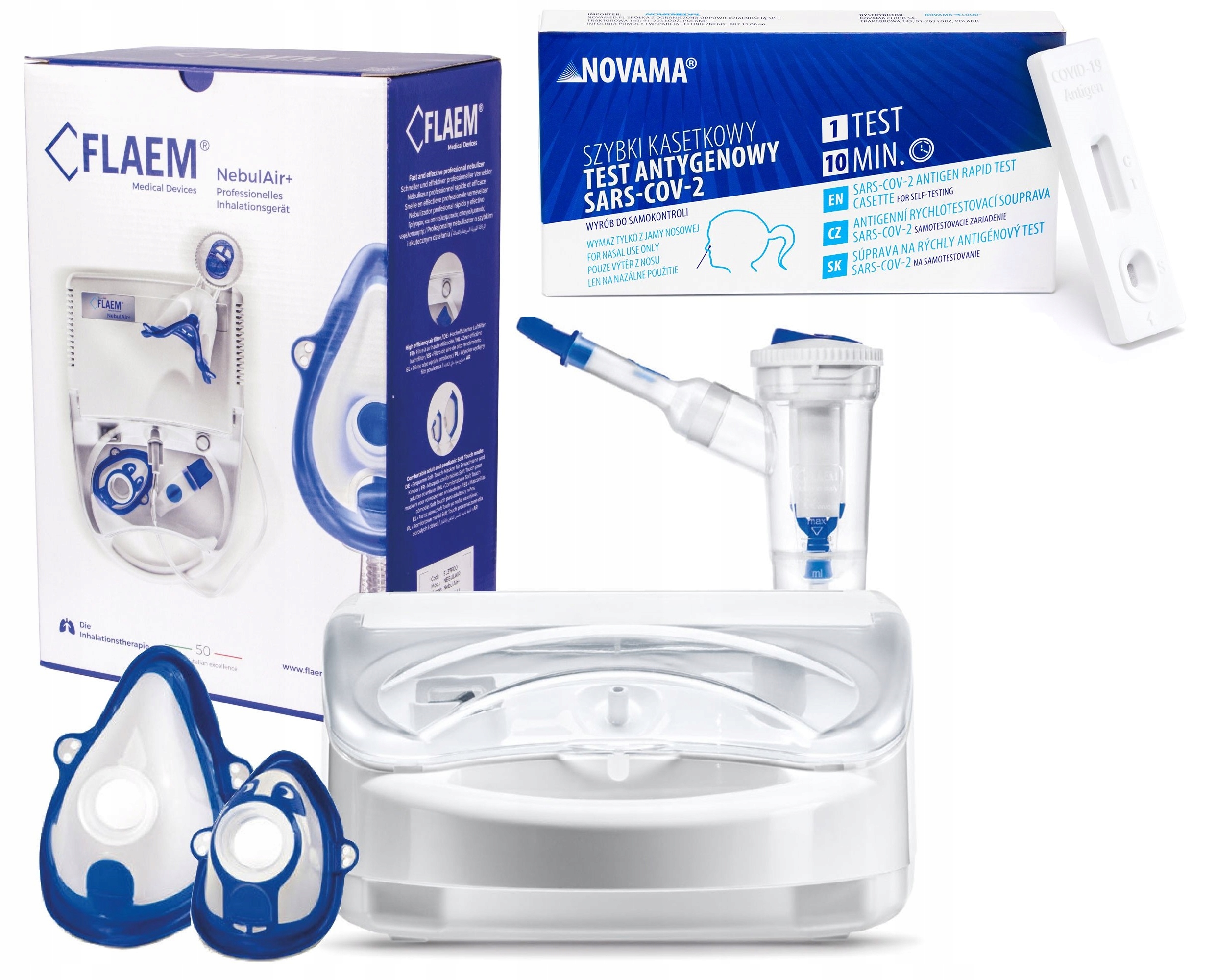 

Włoski Inhalator Nebulizator RF7 Flaem Nebulair+