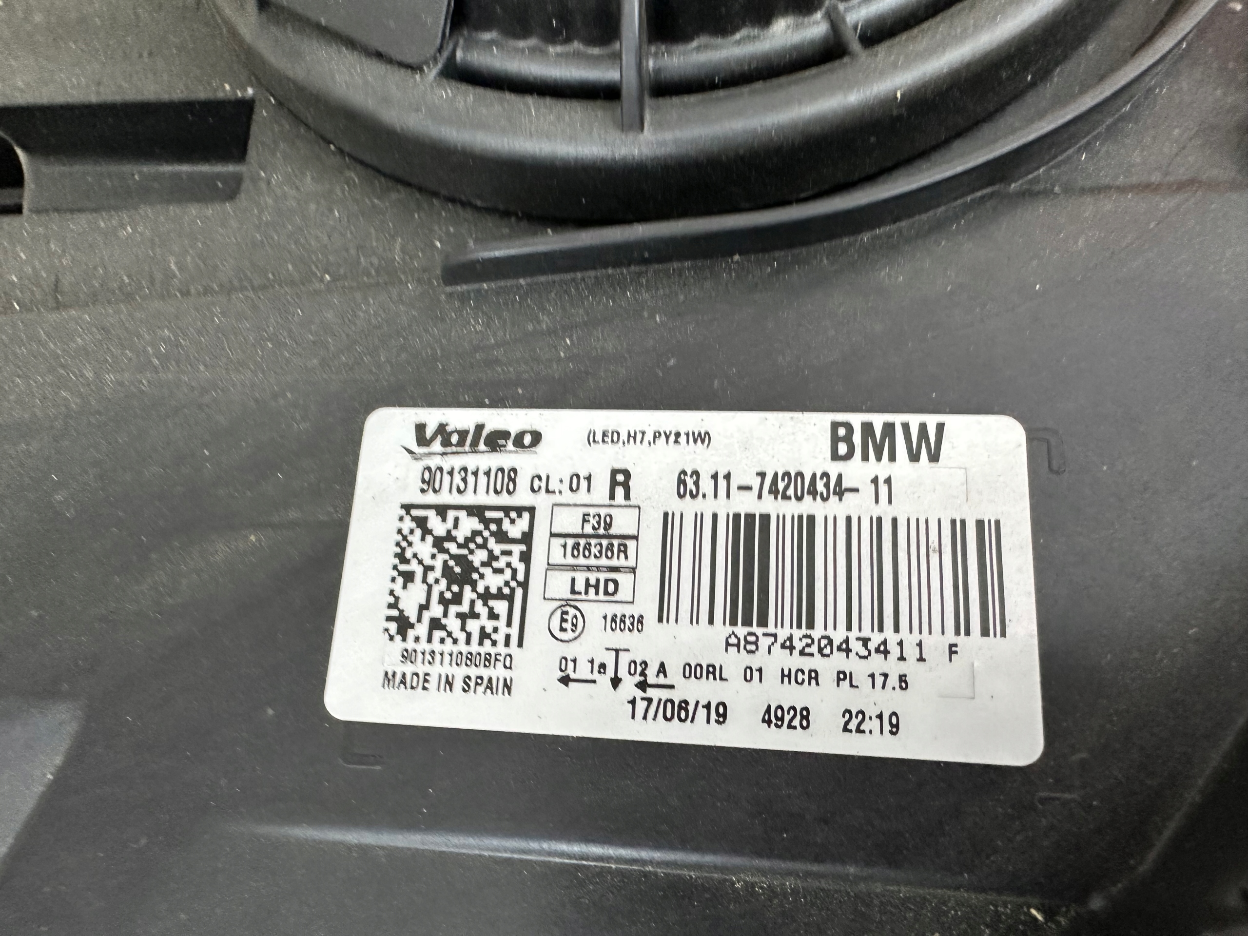 BMW X2 F39 17- light right front front