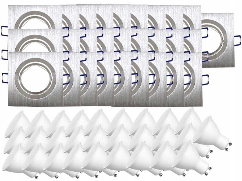 Zestaw Lampki Sufitowe Halogen 28x +Żarówki 1,5W