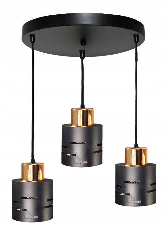 Lustrová závěsná stropní lampa Elite černá měď stropní lampa nad stůl