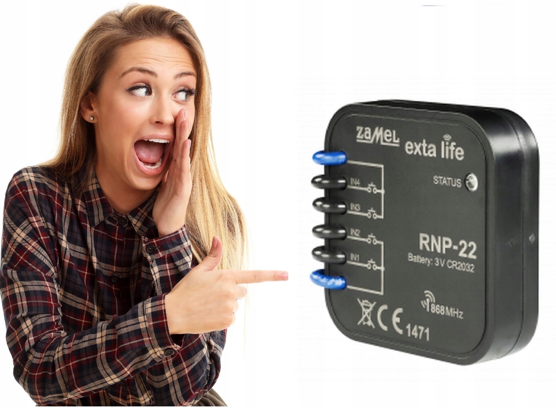 Rádiový Dopušťovací Vysílač S Ovladačem Zamel RNP-22