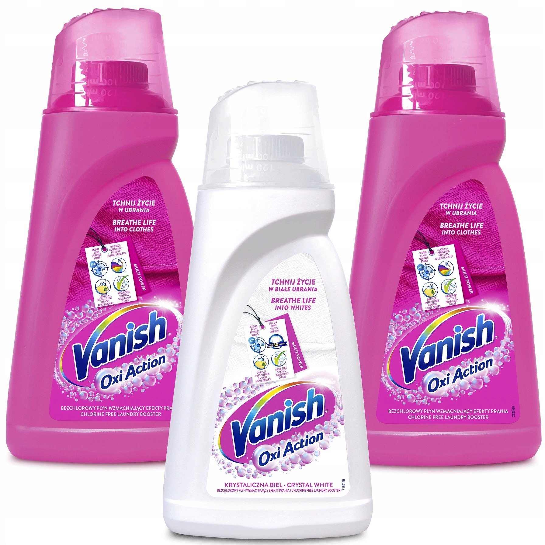 

Vanish Oxi Action Odplamiacz Kolor Biel 3x 1l