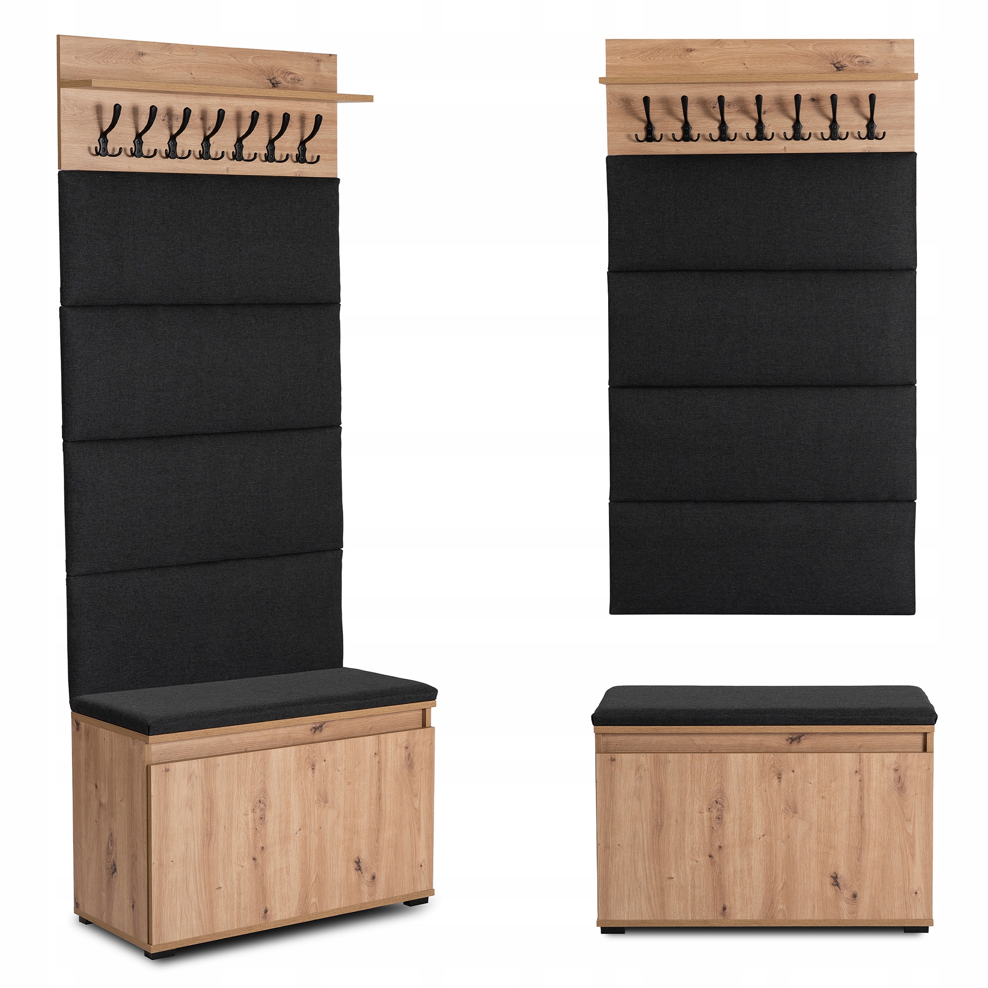 Předsíňová skříň se sedákem Skříň Botník Dubová Prato