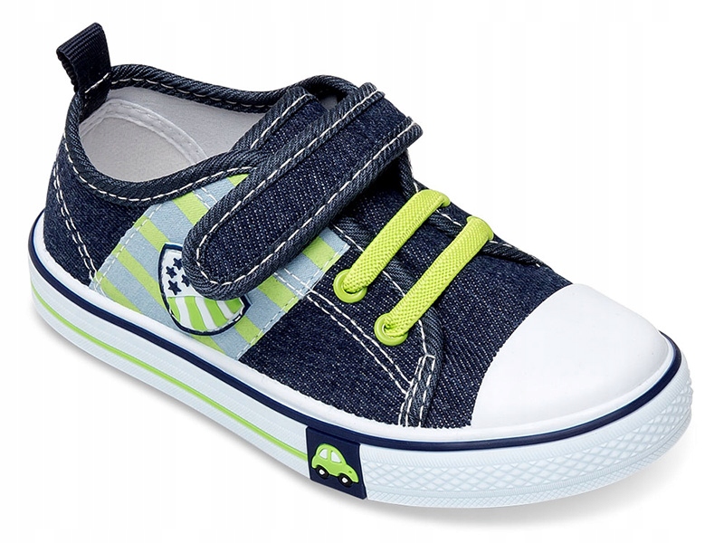 

Trampki Dziecięce 17C1808 Na Rzepy Granatowe 25