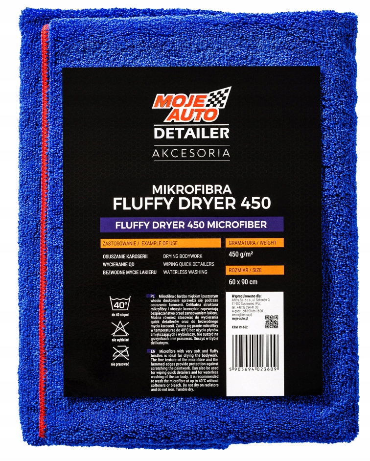 Moje Auto Detailer Mikrofibra Fluffy Dryer 60x90 Ręcznik Do Osuszania Auta
