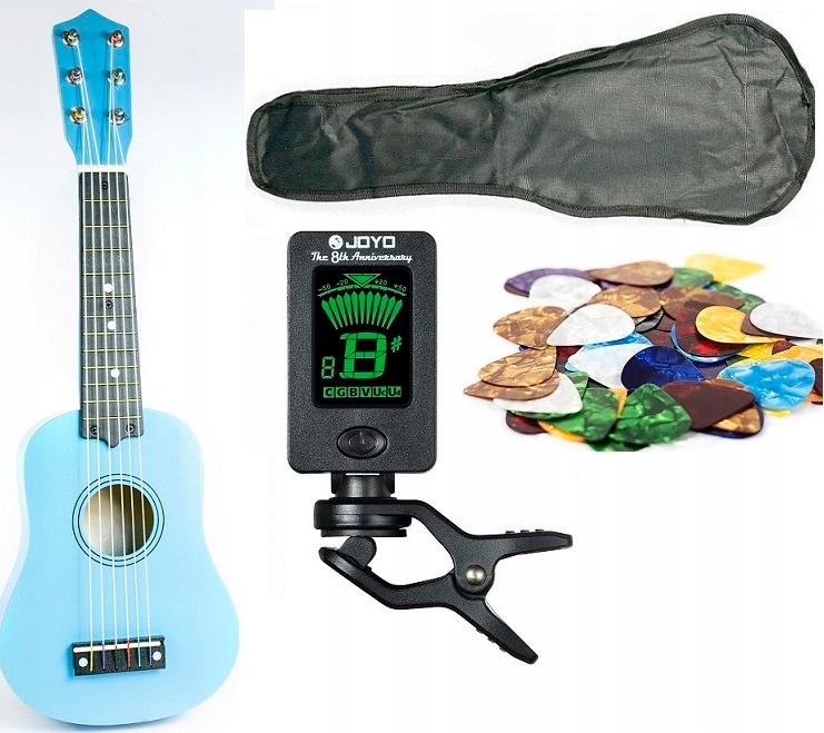 

Drewniana Gitara Klasyczna Dla Dzieci niebieska