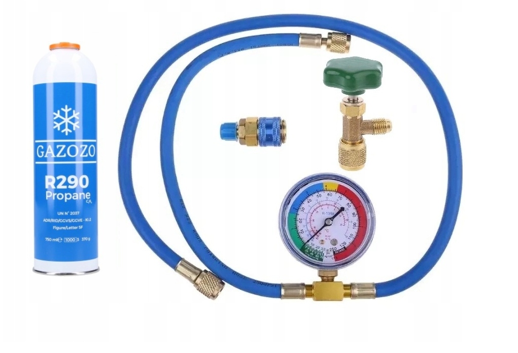 Sada Pro Plnění Klimatizace S Faktorem R290, Propan, 370 g
