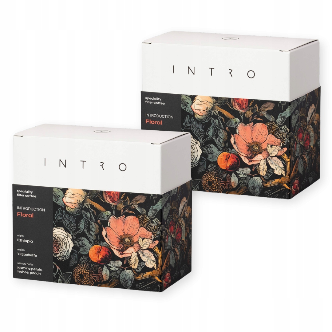 Levně Káva zrnková 2x250 g Floral Etiopie, káva káva, single Intro