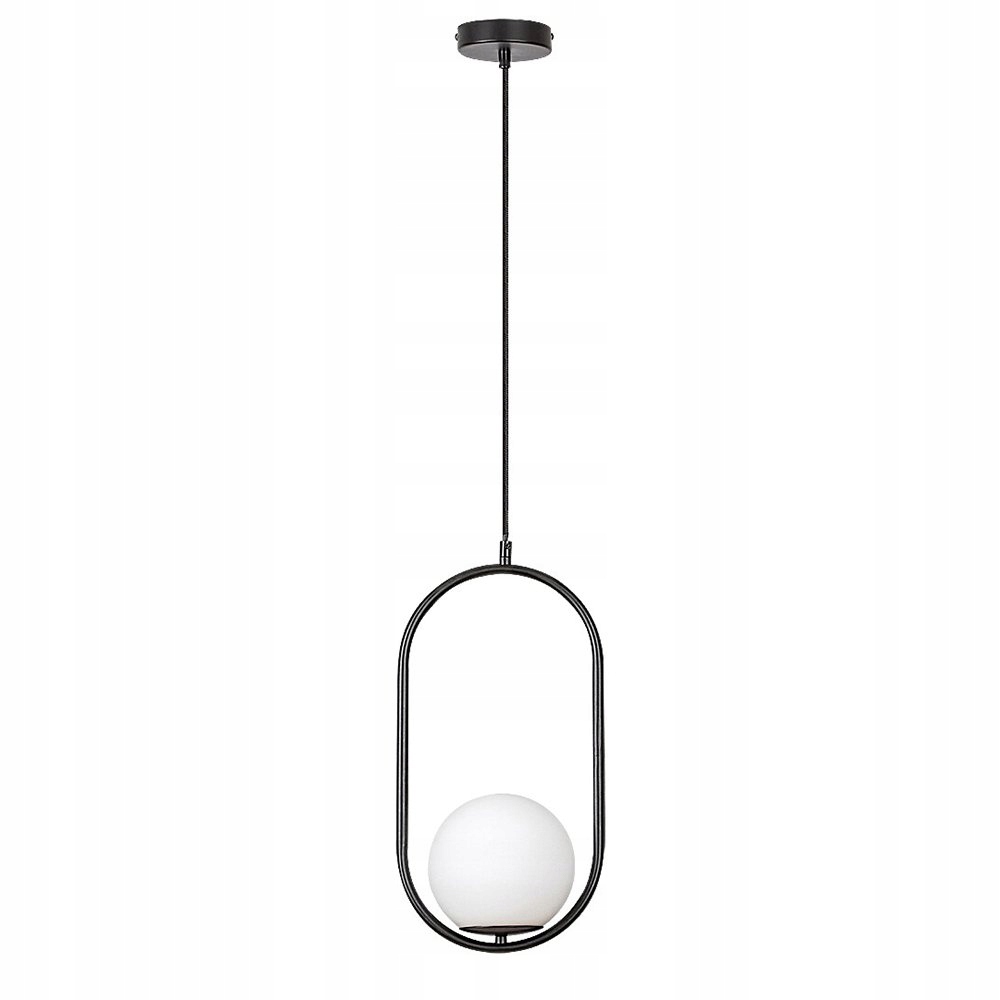 Oválná závěsná lampa mléčná koule Ghita 72028 Rabalux