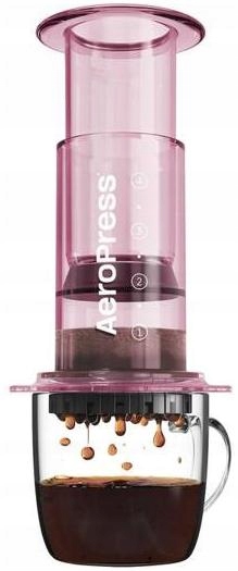 AeroPress Clear Pink Vařič kávy růžový 250 ml