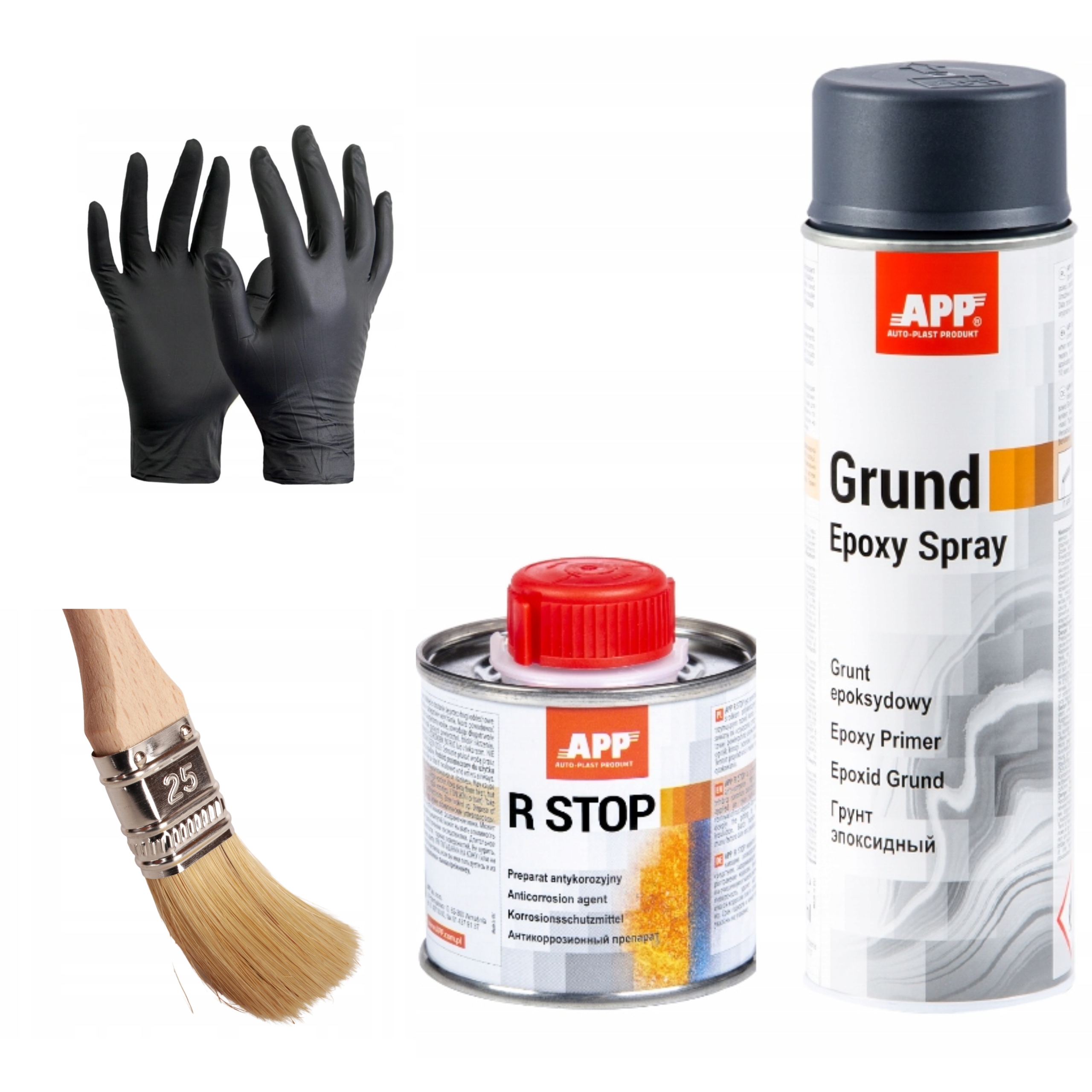 App R-stop Preparat Antykorozyjny App Grunt epoxydowy ciemnoszary Gratisy
