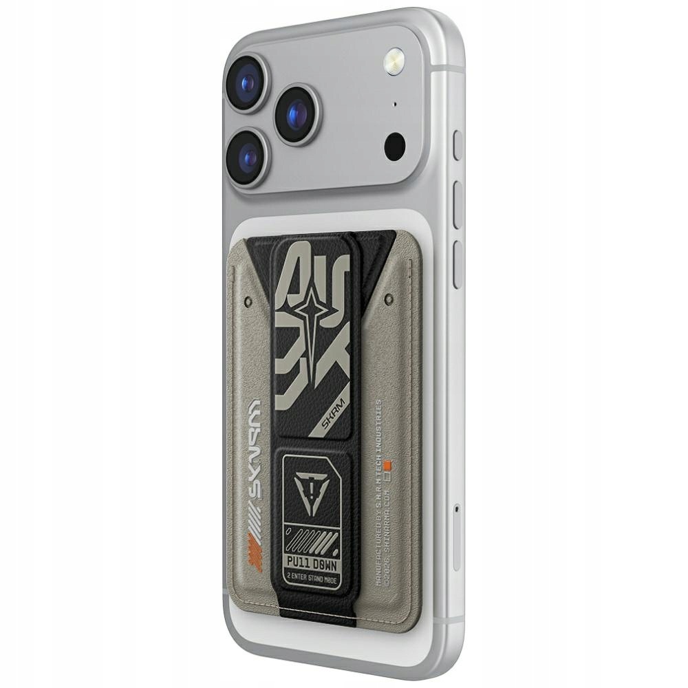 Peněženka Skinarma Kado Aegis Magnetic Cardholder Grip Stand šedá