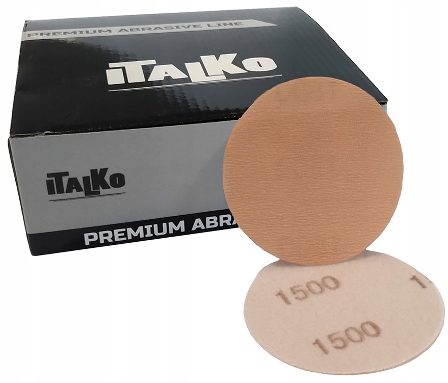 

5x Krążek Ścierny Rzep 75mm P1500 Krążki Pełne