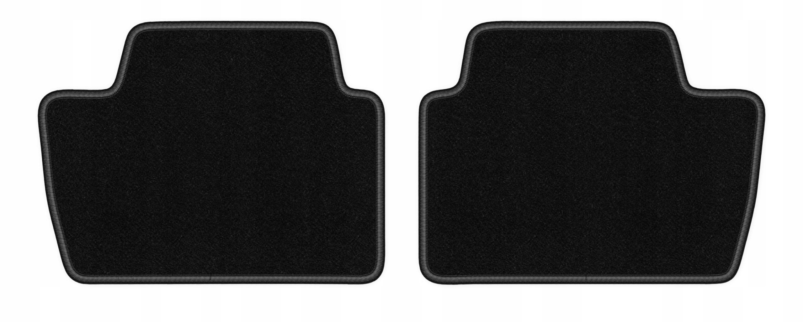 Dywaniki samochodowe welurowe do Bmw 4 G23 2021-2022 tył Lux czarne 2 szt.