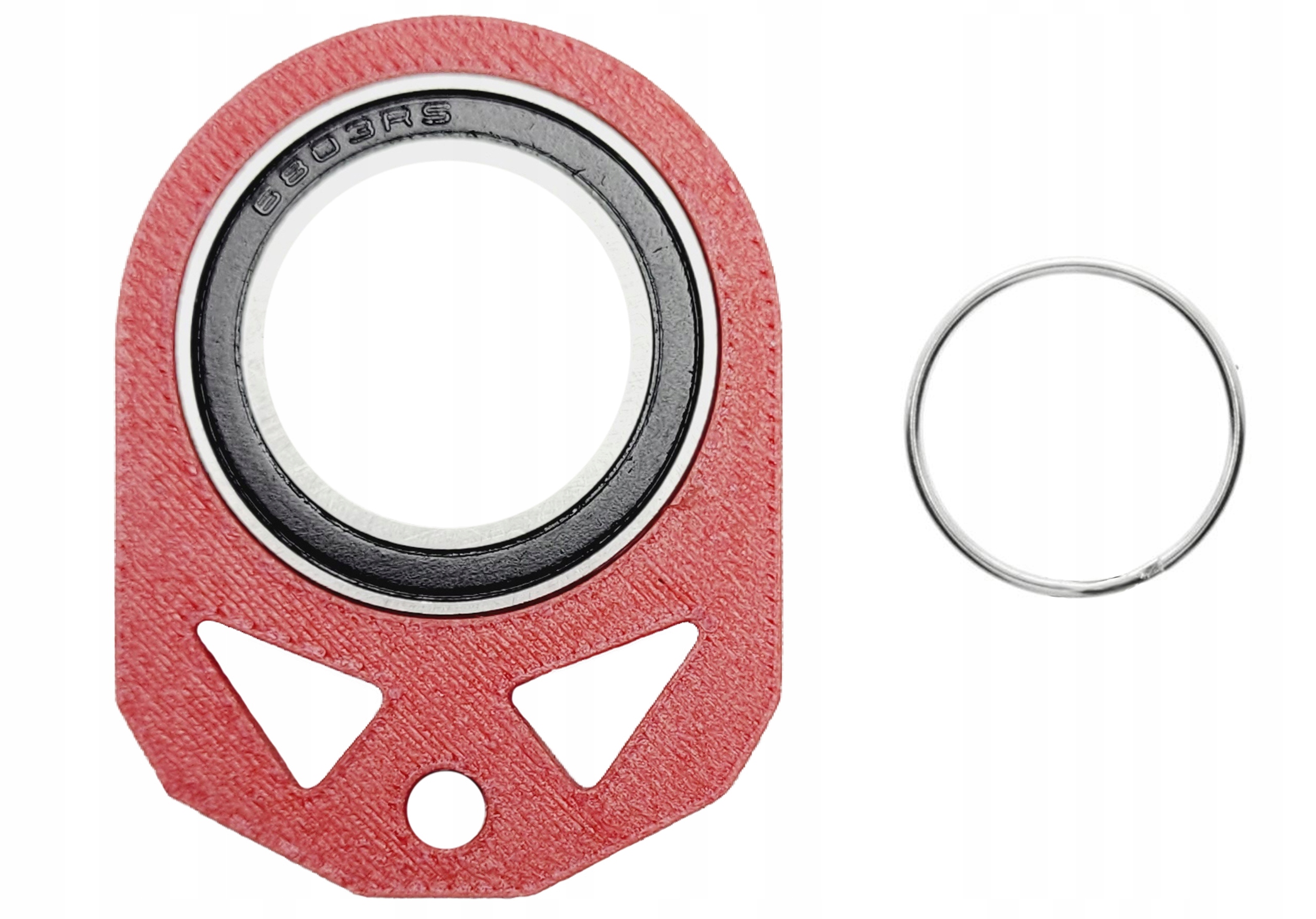 KEYRAMBIT brelok kluczy spinner Matowy Czerwony