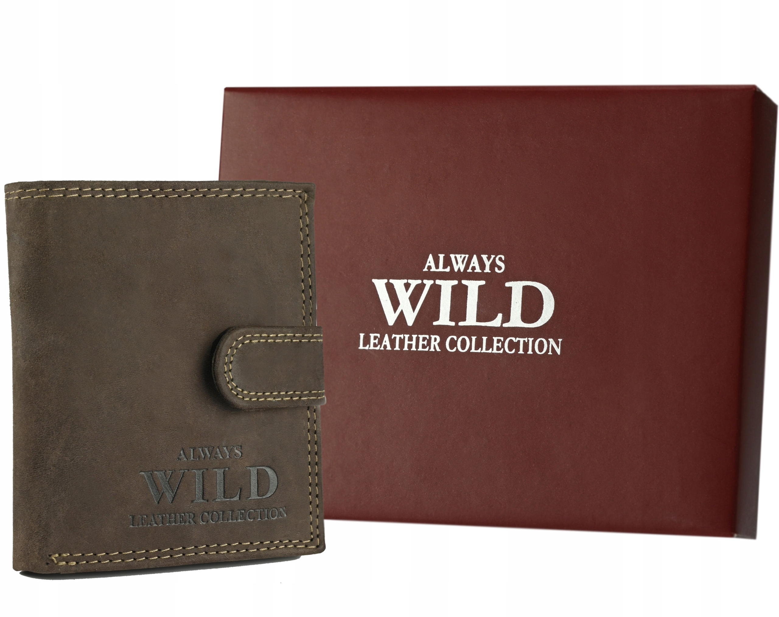 

Portfel męski ze skóry naturalnej Always Wild Rfid
