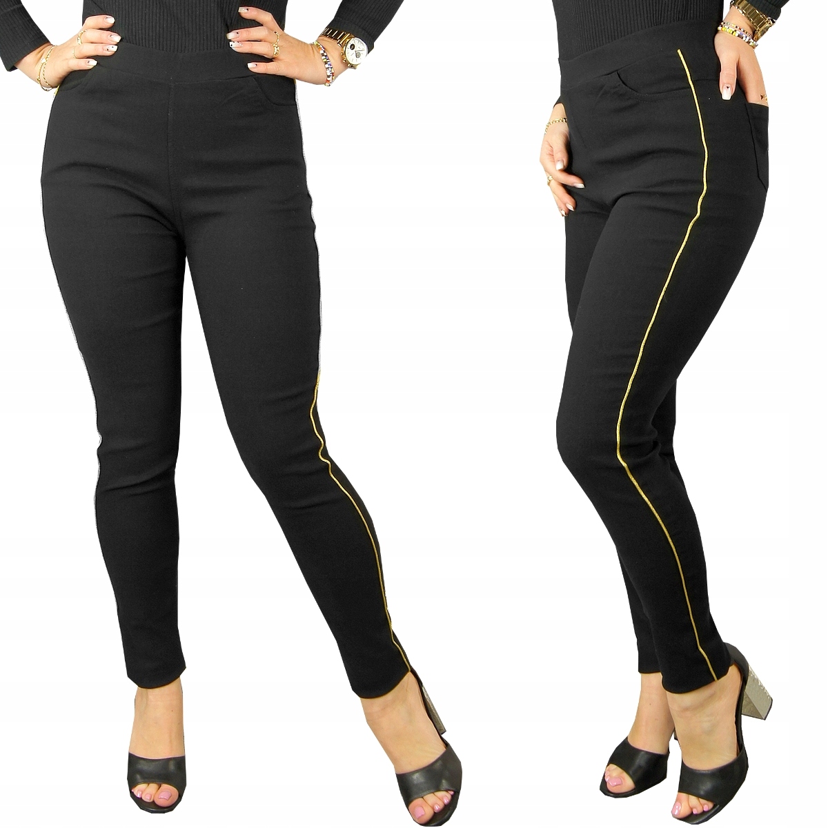 

Leginsy Czarne getry Modelujące Lampas 595 L/XL