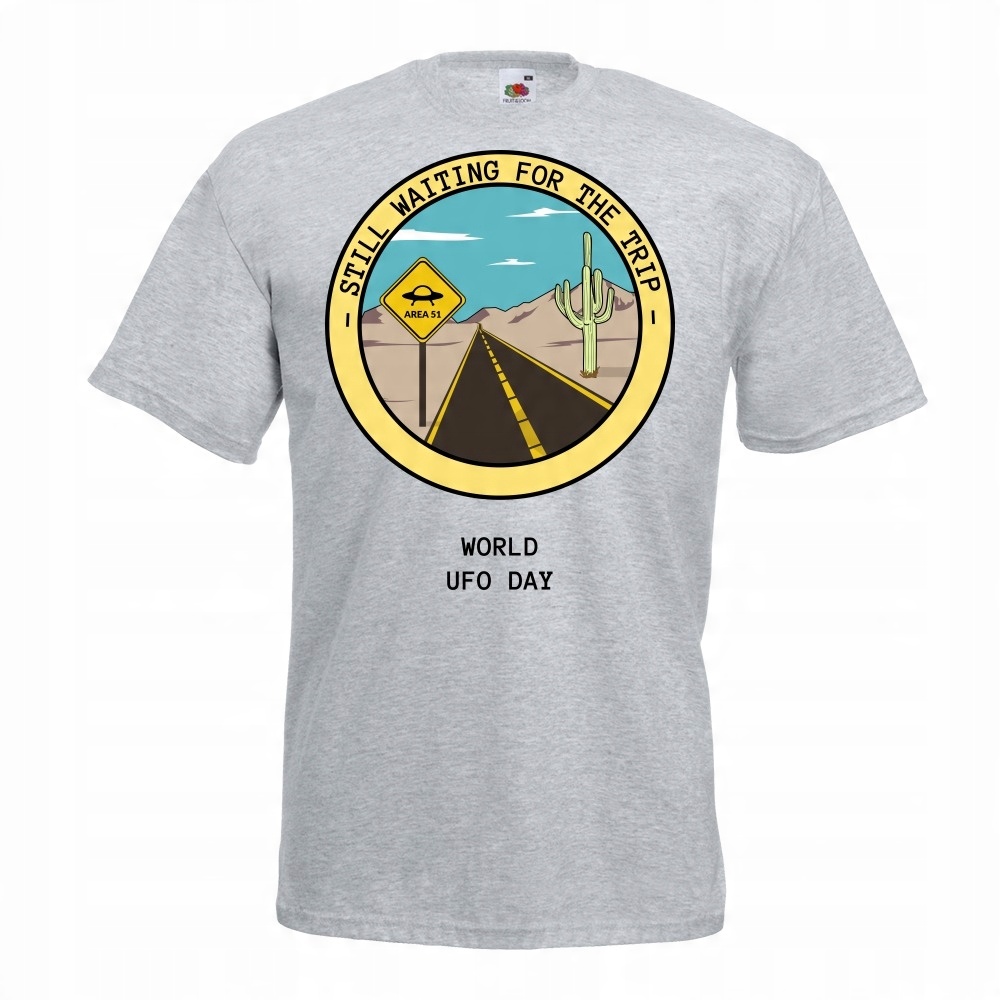 

Koszulka world ufo day kosmici L szara
