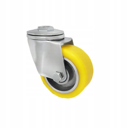 Hliníkovo-polyuretanové kolo v pouzdře s otvorem fi100