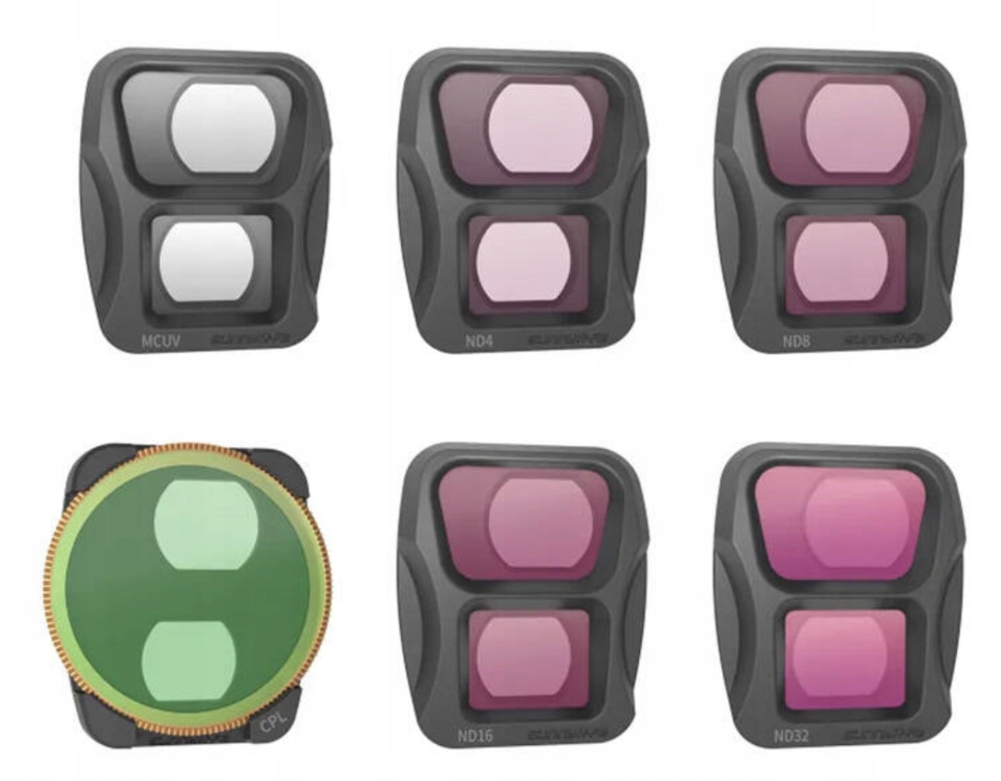 Sada 6 nastavitelných filtrů pro Dji Air 3 Mcuv Cpl ND4 ND8 ND16 ND32