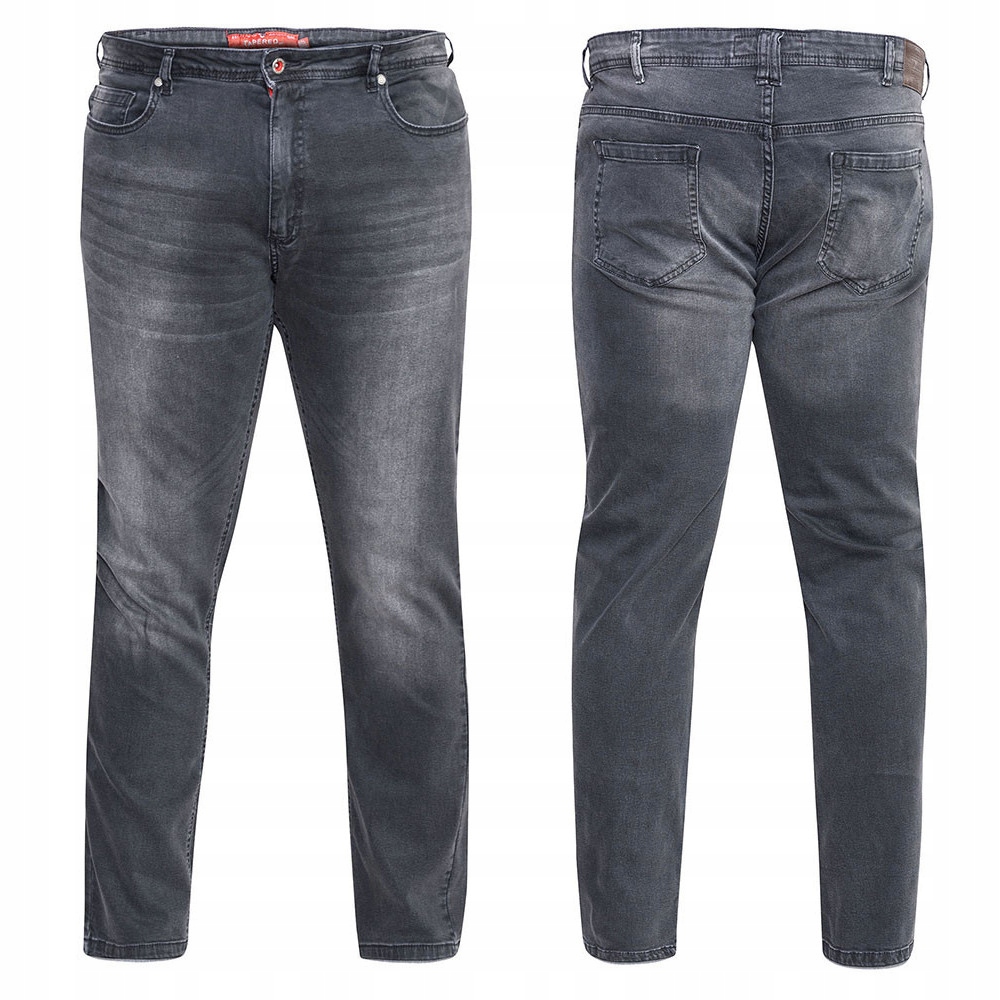 D555 kalhoty pánské Benson L:32 jeans džíny nadměrná velikost 52 tmavě šedá