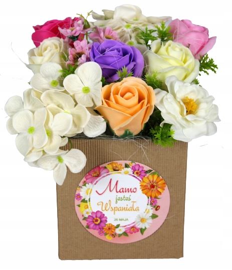 

Flower Box Kwiaty Mydlane Dzień Matki Mamy