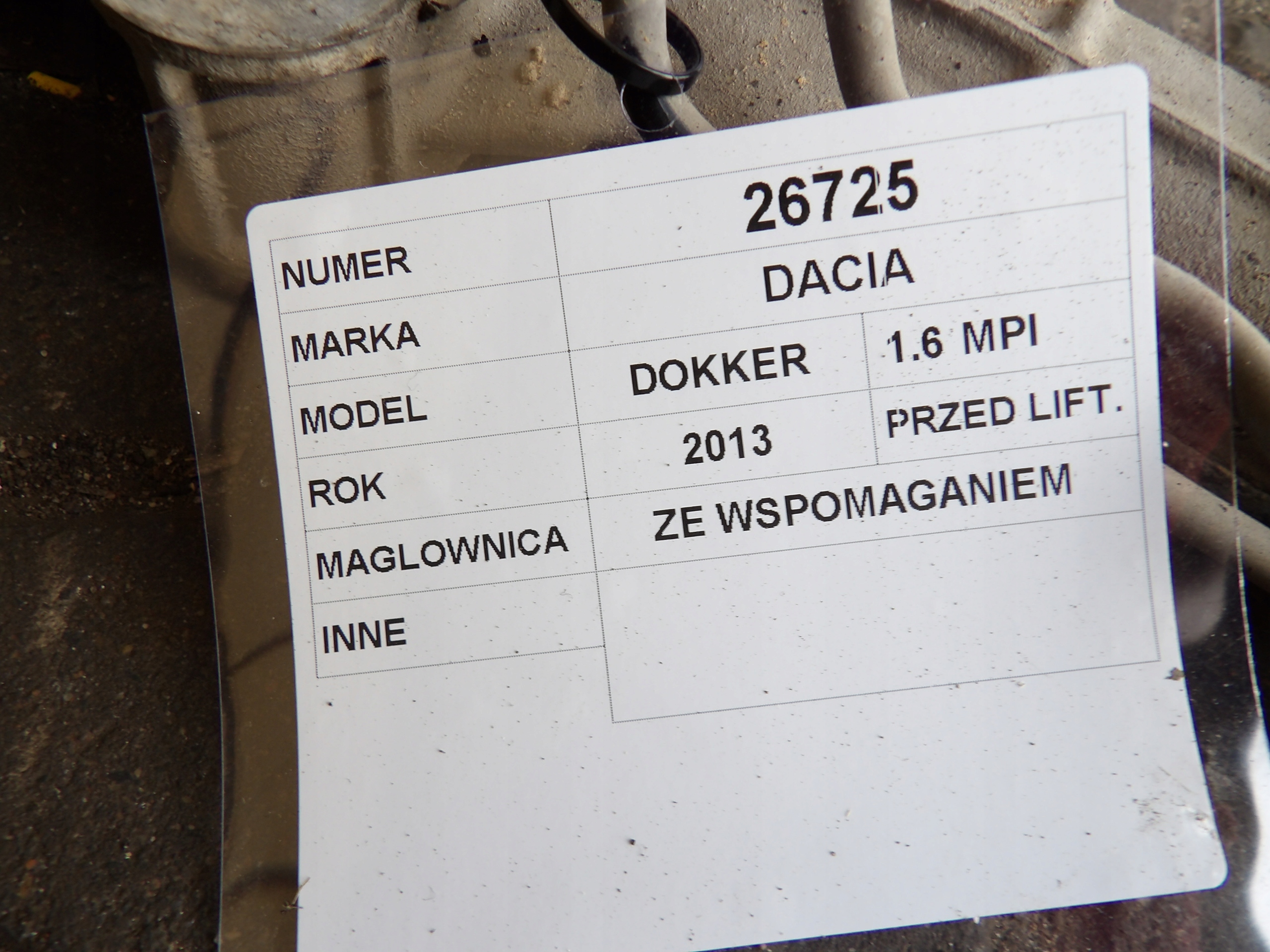 Dacia Dokker control control 490017454 6900002204 J111802