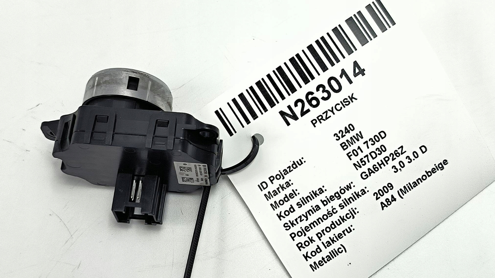 Bouton START STOP 9197291 BMW F01 730D