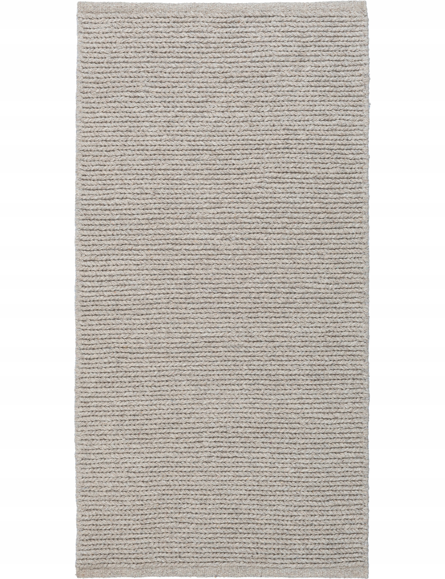 Šnúrkový koberec do kuchyne Béžový Vlnený Odolný Alma Wool 70x140 cm