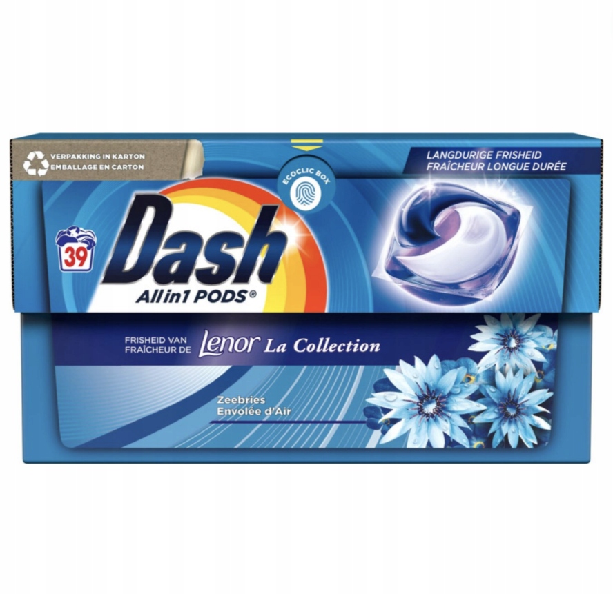 Levně Kapsle na praní Dash Lenor Zeebries 39 kusů
