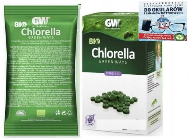 Bio Chlorella Pyrenoidosa tabletki 1320szt 330g Green Ways