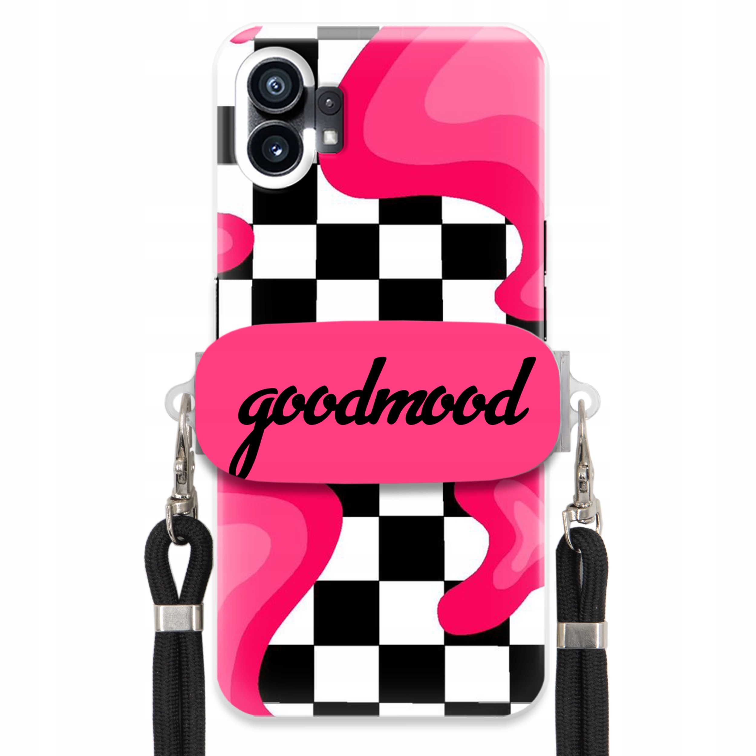 Pouzdro Pro Nothing Phone 1 Sada Case Držák Na Vodítko Černá For Teen Splash