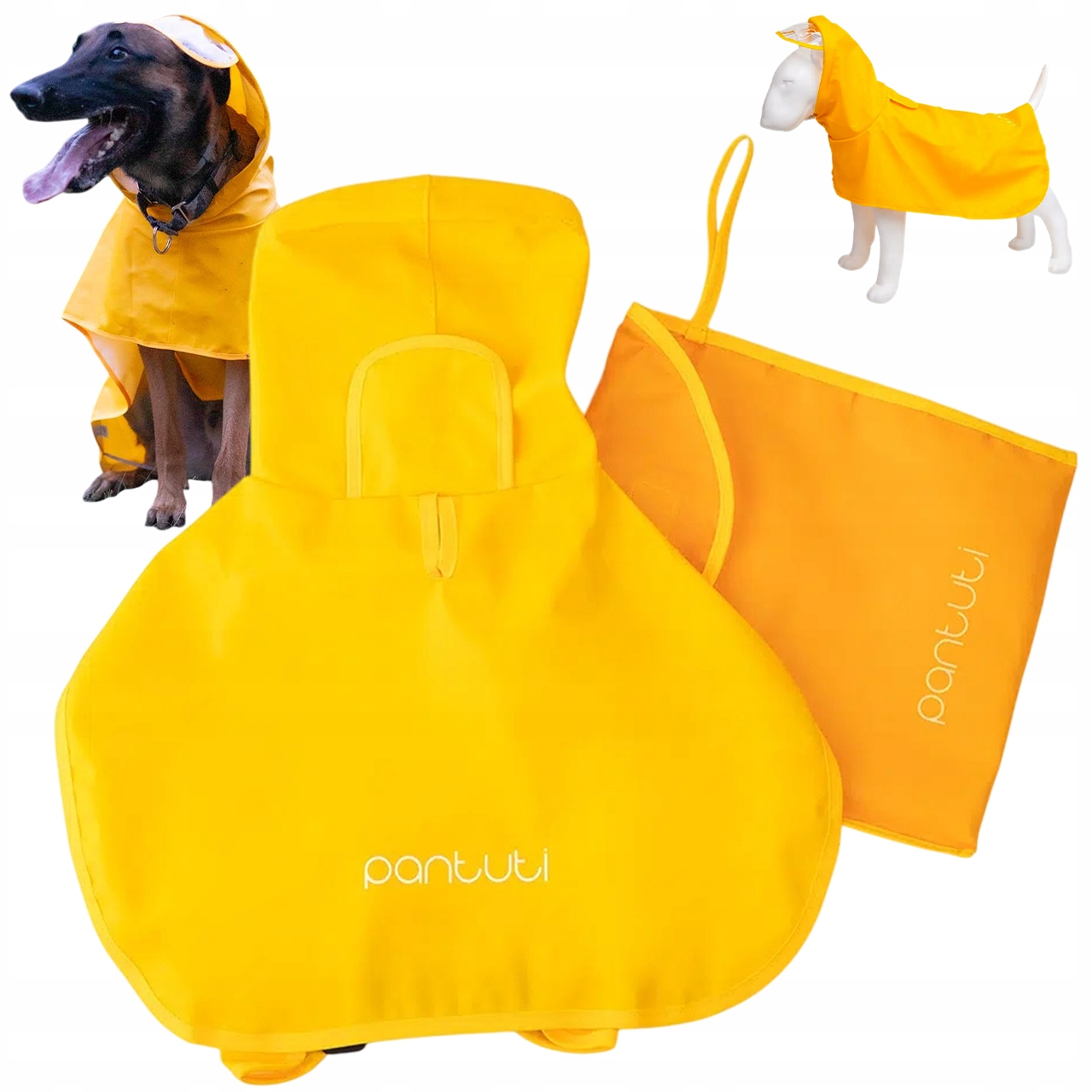 Levně Pláštěnka Pro Psa 5XL Voděodolná Pohodlná Aurora Žlutá