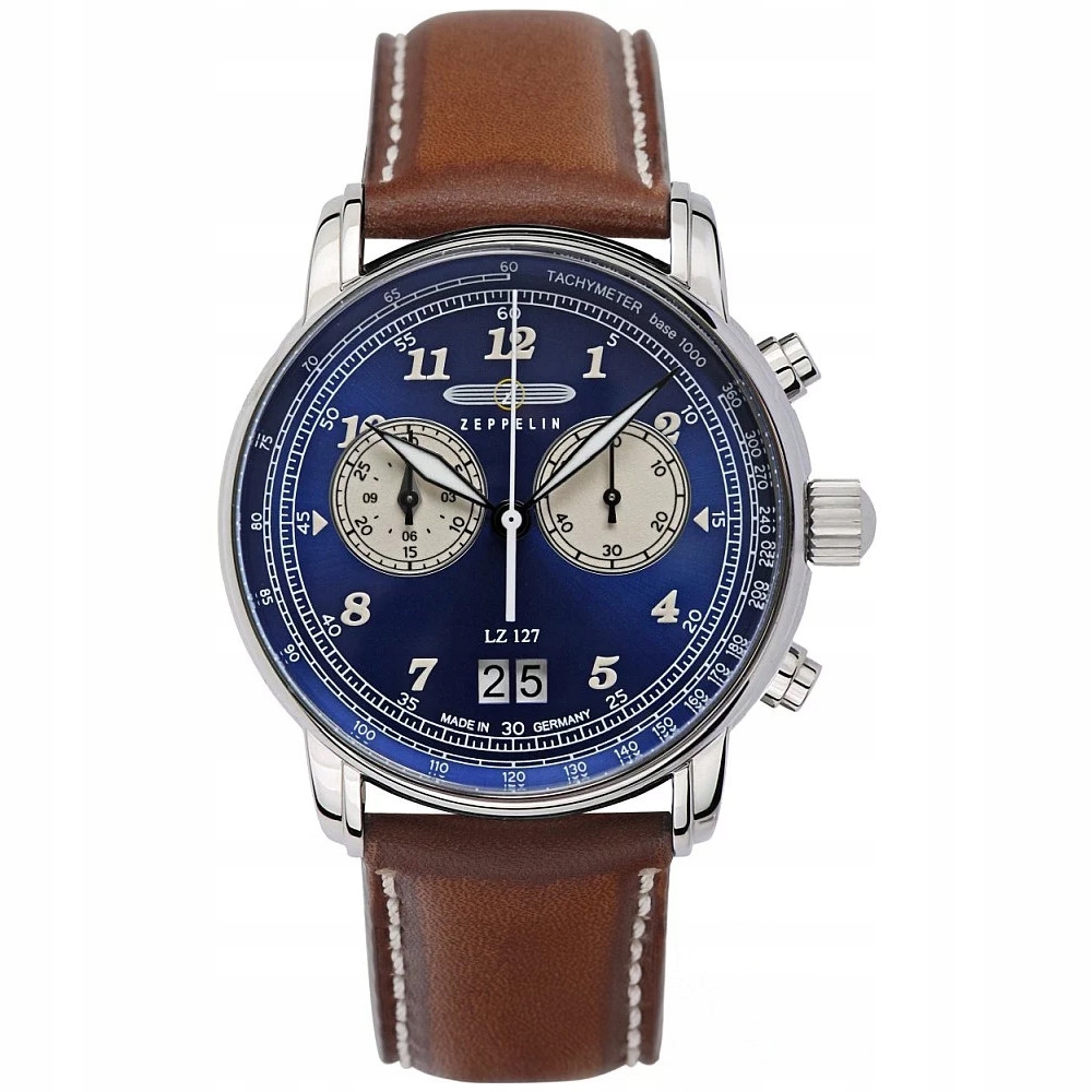 Pánské Hodinky Zeppelin 86843 hnědé
